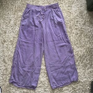 Aerie Purple wide leg pants